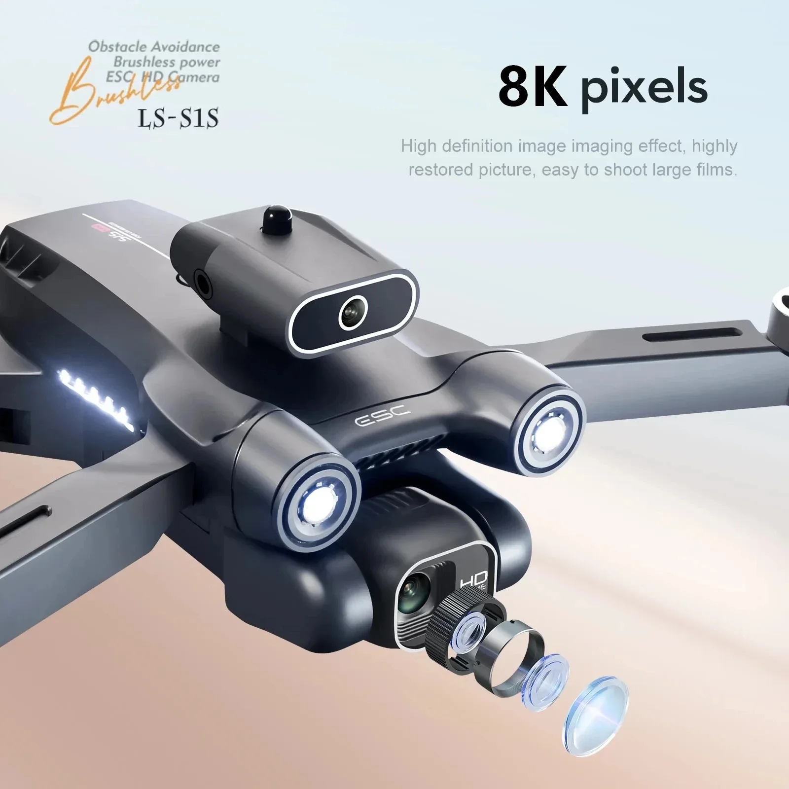 Dron con Motor sin escobillas  - Drone Camera 4K reseña y precio