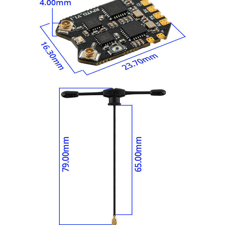 Receptor RadioMaster RP4TD Exp - Drone Camera Thermal reseña y precio